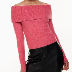 Aritzia Off-the-Shoulder Knit Sweater